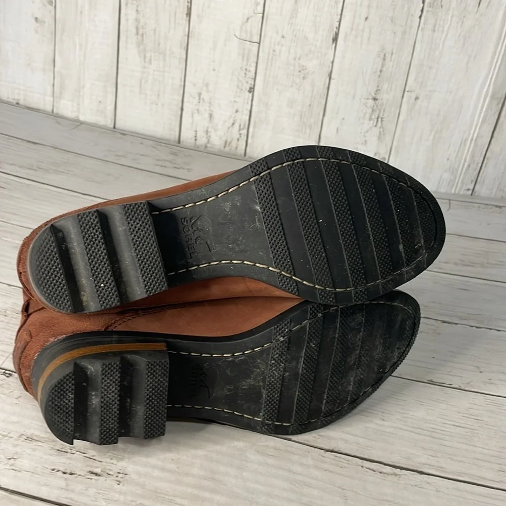 Sorel Lolla™ Waterproof Whiskey Leather Ankle Boot